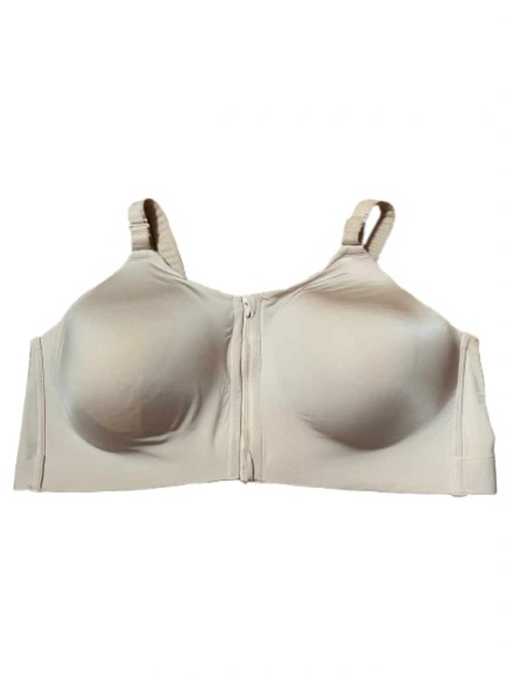 Torrid Active Front-Zip Comfort Sports Bra in Beige Size 46C